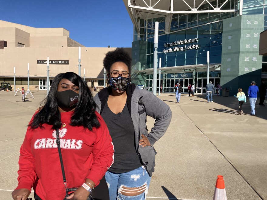Lisa Fizer and her mother Sharon, chose Lisa’s day off work to vote together.