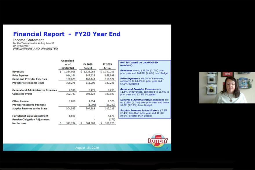 Lottery officials were predicting a revenue shortfall as recently as May.