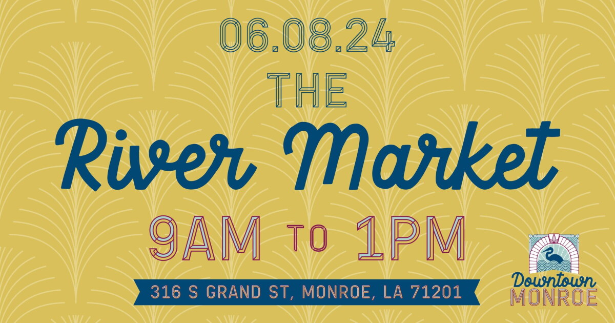 Downtown Monroe River Market this Saturday June 8, from 9am-1pm