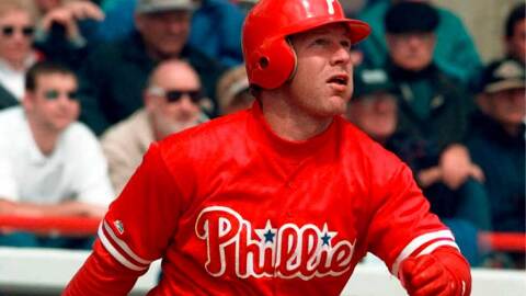 Former Philadelphia Phillie Lenny Dykstra, seen in a 1998 file photo, has been arrested in Pike County on drug charges.
