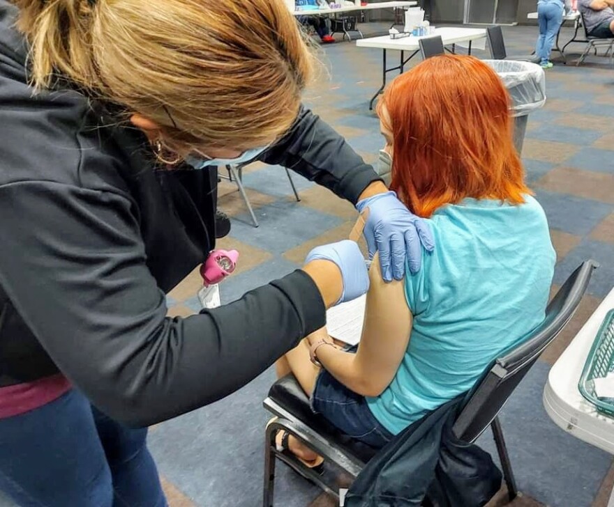 Bonnie Petrie's 15-year-old daughter, Aidan, got her first shot of the Pfizer COVID-19 vaccine on May 15th.