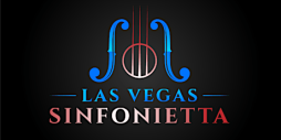 The violin-inspired logo for the Las Vegas Sinfonietta