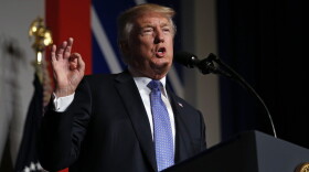 President Trump speaks during the Heritage Foundation's President's Club meeting on Oct. 17, 2017 in Washington. (Martin H. Simon - Pool/Getty Images)