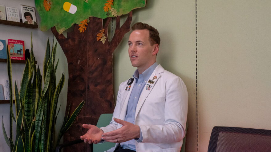 Pharmacist Will Anderson, owner of Orchards Drug in Lawrence, advocated for more transparency in the pharmaceutical system regarding payments made by all entities. The result lowered his business revenue but he hopes that will change as the effects are fully understood.