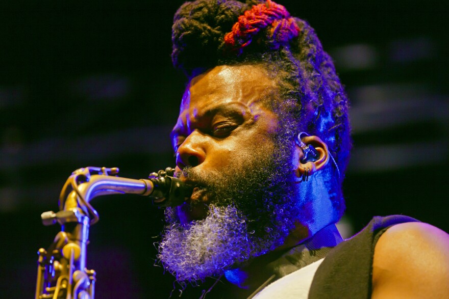 Casey Benjamin performing with the Robert Glasper Experiment at the Monterey Jazz Festival.