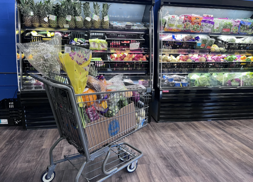 A food pantry in Manchester, NH