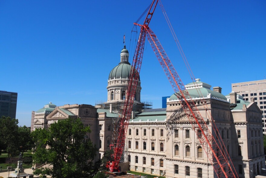 A project to repair the Indiana Statehouse dome and roofing is taking longer and costing more than expected.