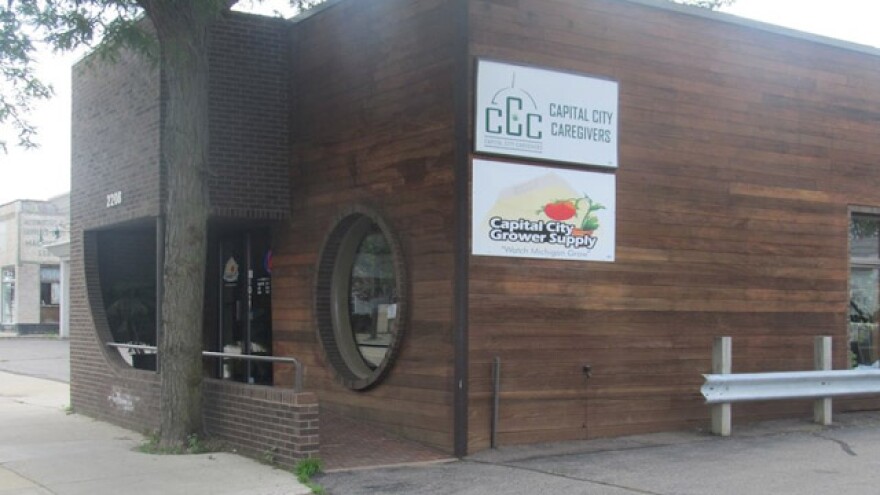 Some marijuana dispensaries on Michigan Avenue will have to move under a new ordinance recently passed by the city of Lansing. photo: Rob South/WKAR