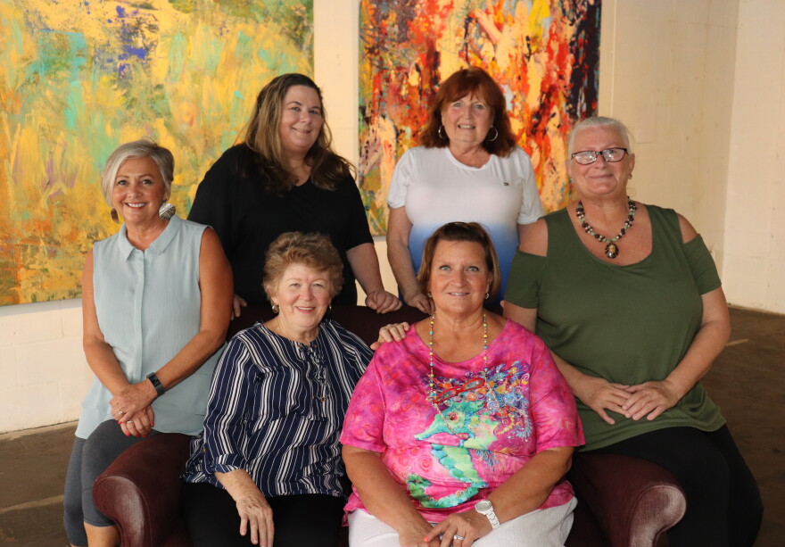 back row: Pam Morley, Beth Siebert, Stephanie LaVallow, and Camy DeMario; front row: Judy Burgarella and Georgine Granholm