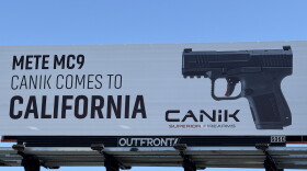 A billboard advertising a Turkish-made handgun has stirred controversy in Oakland