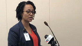 Department of Child Services Director Terry Stigdon addresses a House committee.