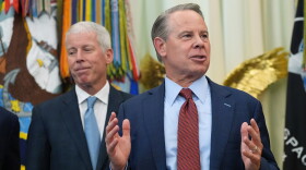 NextEra Energy, Inc., president and CEO John Ketchum speaks in the Oval Office of the White House during an event with President Donald Trump, Wednesday, Sept. 30, 2026, in Washington.