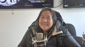 Susan Schaeffer Tessier in the KOTZ studio on Feb. 26.