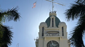 The Aloha Tower is seen in Honolulu in this photo from October 2026. 