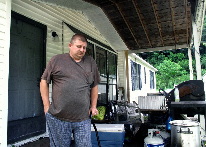 The injuries Jack Blankenship sustained after a 300-pound rock pinned him to the ground while working in a coal mine prevent him from sitting for long periods of time or walking far. He says he's in constant pain.