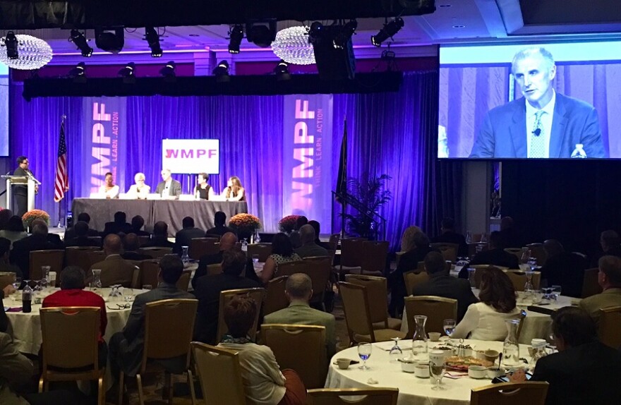 Mark Holden of Koch Industries speaks at the 2016 West Michigan Policy Forum.