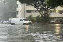 Flooding on Hobron Lane near Ala Moana Boulevard on Sunday, Aug. 16.
