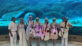 Violectric plays at the opening of Orlando International Airport's Terminal C in 2022.