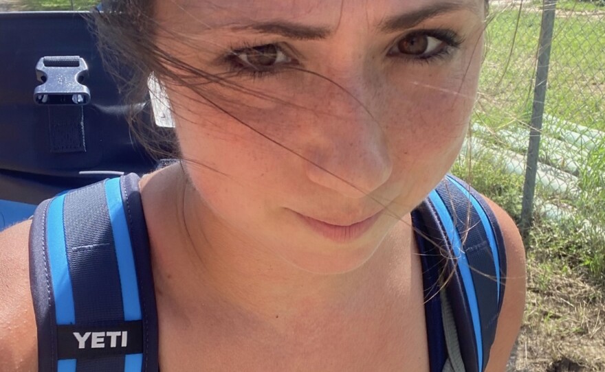 Chef Sarah Heard volunteered during flood recovery efforts at Quiet Valley Ranch.