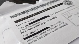 The Indiana Election Division sends out postcards to registered voters as part of its effort to clean up the voter rolls.