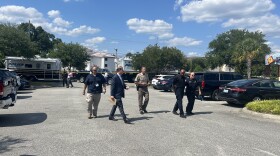 From left: Chief Deputy Ken Sarvis, District Attorney Ben David, Sheriff Ed McMahon, Wilmington Police Chief Donny Williams, and Wrightsville Beach Police Chief David Squires.