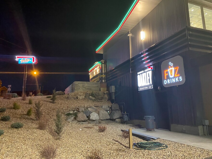 The combo FiiZ and coffee shop is downstairs from the expanded diner.