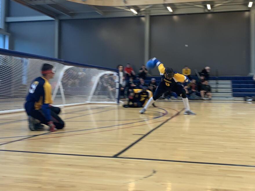 Goalball players