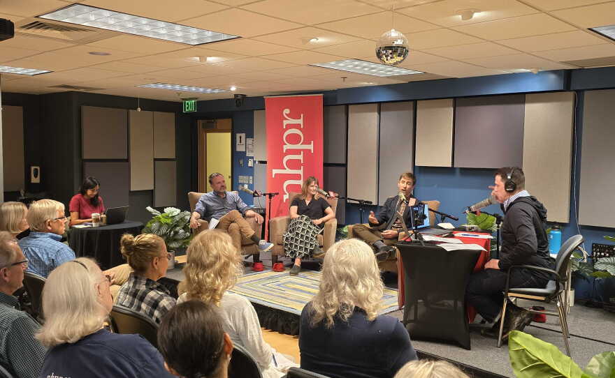 Photo showing the audience at 1A live broadcast at New Hampshire Public Radio on October 2
