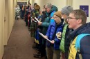 At least 30 local faith leaders and clergy gathered outside of Republican U.S. Sen. Susan Collins’ downtown Portland office on Jan. 27 to urge her to end ICE operations in Maine.