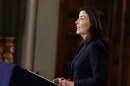 August 24, 2023 - Albany, NY - Governor Kathy Hochul addresses New Yorkers on the Asylum Seeker crisis from the Red Room at the State Capitol.