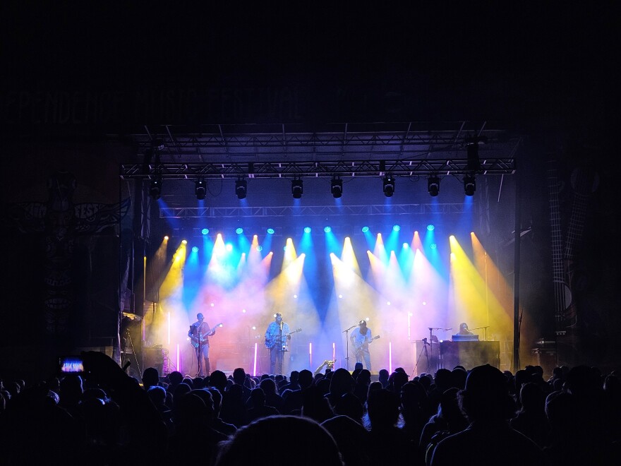 moe. performs at the Adirondack Independence Music Festival in Lake George, New York, on August 29th, 2025.