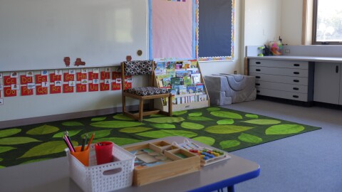 A classroom in Kodiak's North Star building has been redone to welcome preschoolers. The Alutiingcut Child Care Center opened in a wing of the building on August 3.