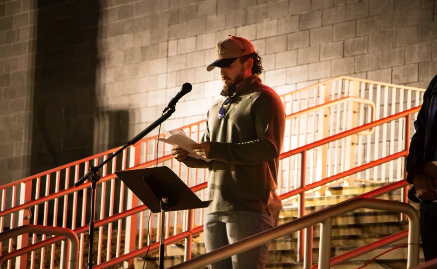 Students and faculty of SEMO remeber Danny as they light candles and share memories.