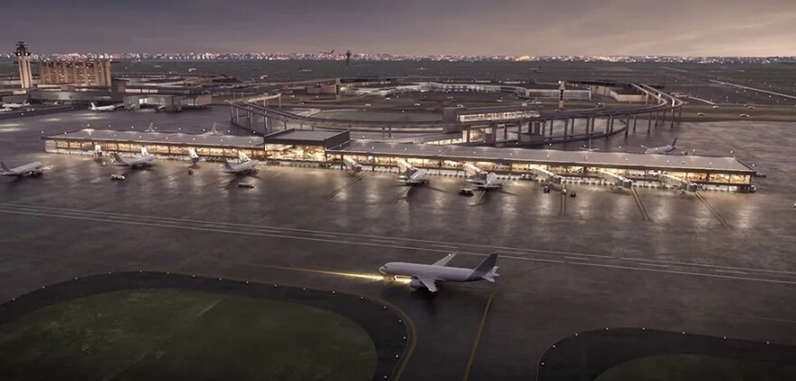 A rendering of what Terminal F will look like.