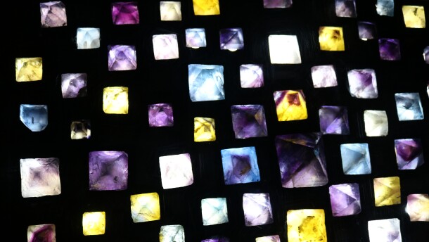 Slight chemical impurities in fluorspar, also known as fluorite, can make the mineral appear in a variety of colors. Fluorspar is considered a critical mineral by the federal government due in part to its role in producing technology for artificial intelligence data centers and electric vehicle batteries.