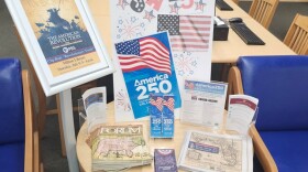 A display at the Milton Library highlights books and educational materials celebrating the nation’s 250th anniversary. The Santa Rosa County Library System used a Florida Humanities grant to expand its digital collection with new e-books and e-audiobooks exploring the American Revolution and the country’s founding.