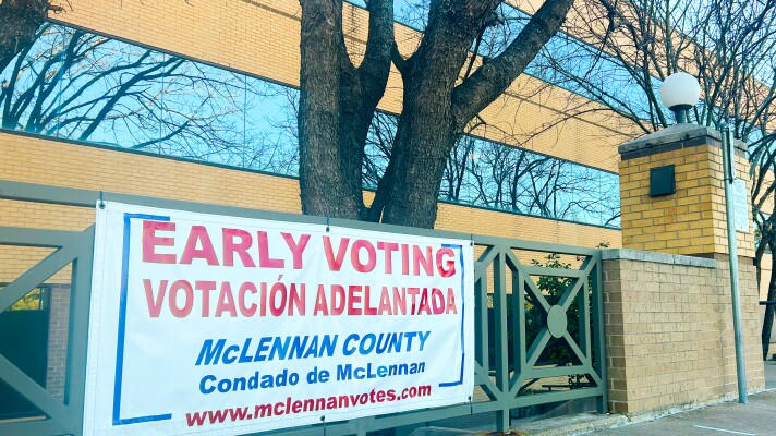 The McLennan county records building is one of the five early voting sites in the county.