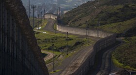 Multiple layers of steel walls, fences, razor wire and other barricades are viewed from the United States side of the of the U.S.-Mexico border on Jan. 26, 2017 in San Ysidro, Calif. (David McNew/AFP/Getty Images)
