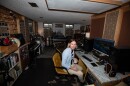 Bryan Vanderpool working at Golden Bear Records