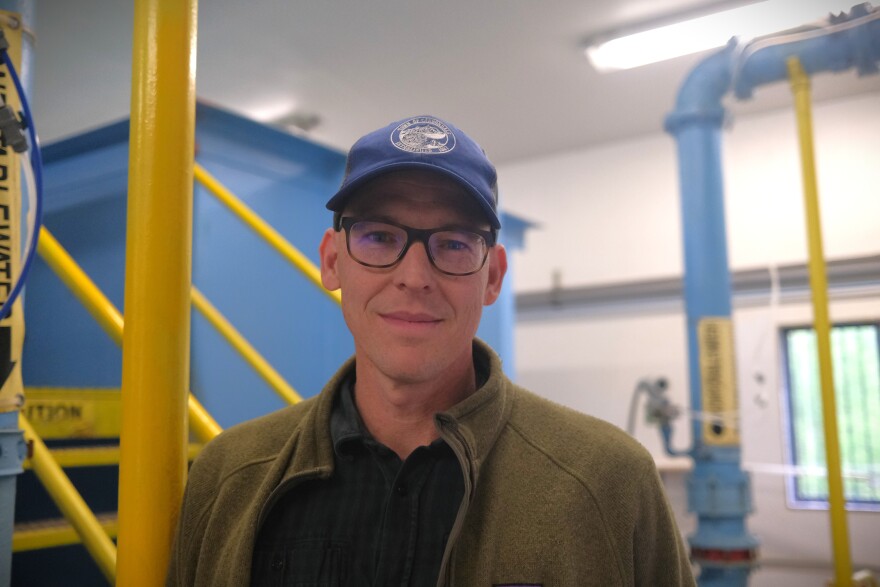 Assistant public works director for the town of Carbondale Scott Wenning stands inside the Nettle Creek Treatment Plant on May 4, 2026.