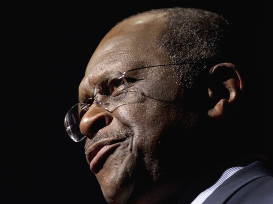 <p>Republican presidential candidate, Herman Cain in Talladega, Ala., on Friday (Oct. 28, 2011).</p>