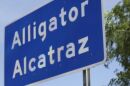 sign for alligator alcatraz 