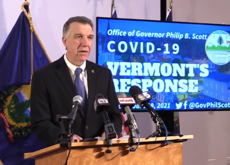 Phil scott at a podium