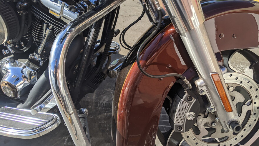 motorcycle close up of wheel