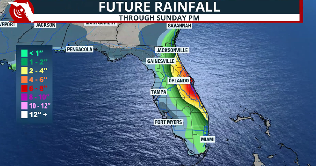 Wet weather pattern to bring flooding, prolong dangerous beach conditions along Florida's east coast