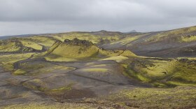 View of the central fissure of Laki volcano, Iceland