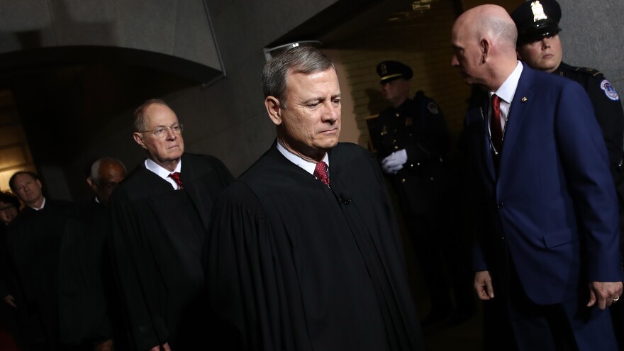 Supreme Court Chief Justice John Roberts broke with his colleagues on the court, filing a solo dissent for the first time in his nearly 16 years on the bench.