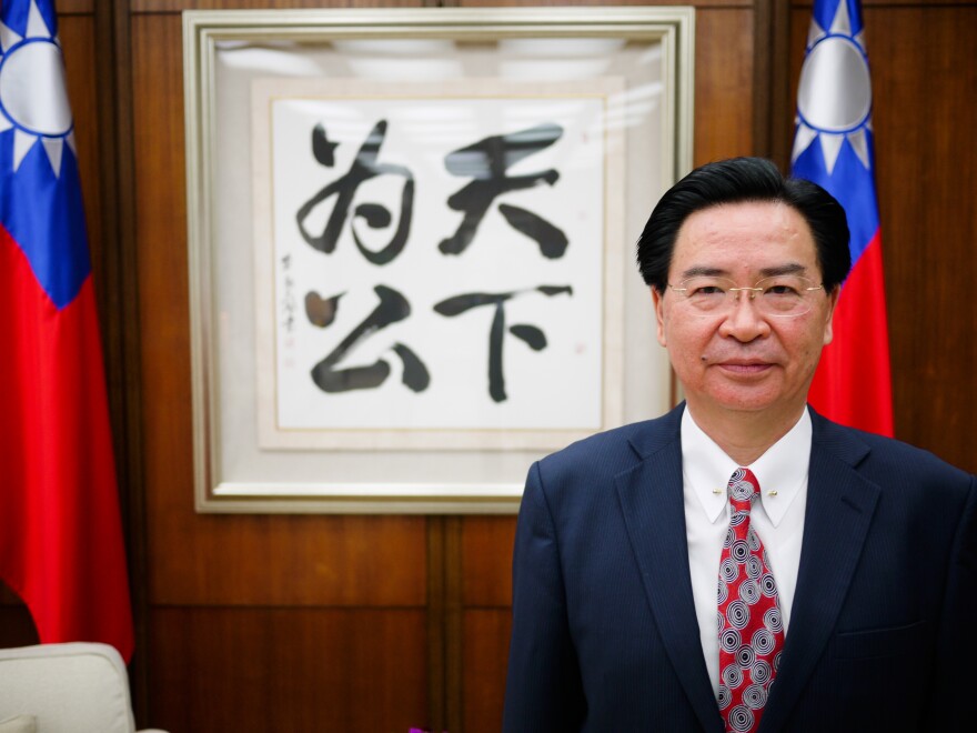 Taiwanese Foreign Minister Joseph Wu told NPR that "every other country has the right to enter into diplomatic relations with other countries," but that Taiwan's situation is different because "it is being blocked by China to do all those things."