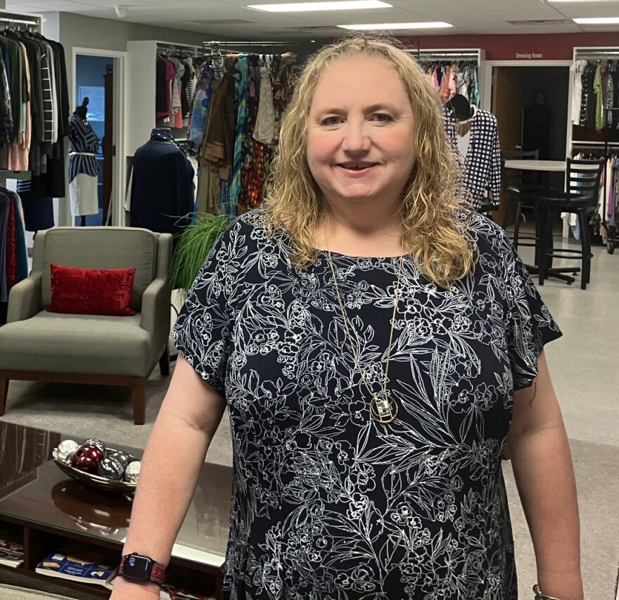 Mikael Gibson is a West Virginia native, who has worked in the Quad Cities 25 years, becoming Dress for Success executive director last December.