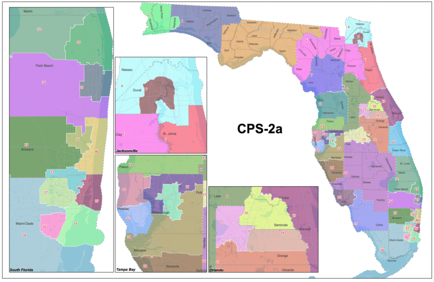 A judge approved on Wednesday this map submitted by the League of Women Voters and Common Cause.